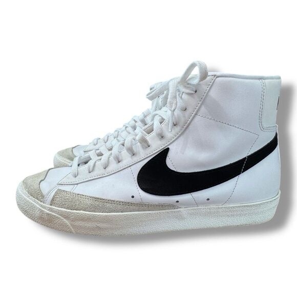 Nike Blazer Mid ‘77 Vintage White Black Sail Sneakers BQ6806-100 Men’s Size 13 - Picture 1 of 10